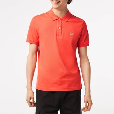 Red Small Crest Polo Shirt