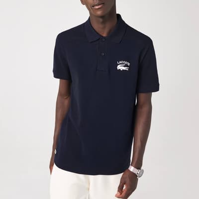 Navy Small Crest Polo Shirt