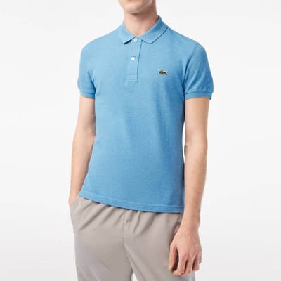 Blue Small Crest Polo Shirt