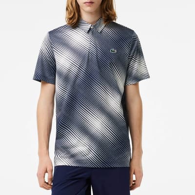 Navy/Ecru Shadow Polo Shirt