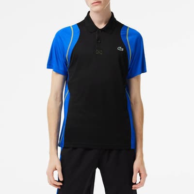 Black/Blue Sport Polo Shirt