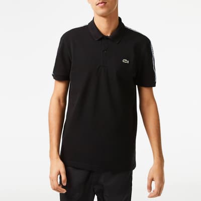 Black Small Crest Polo Shirt