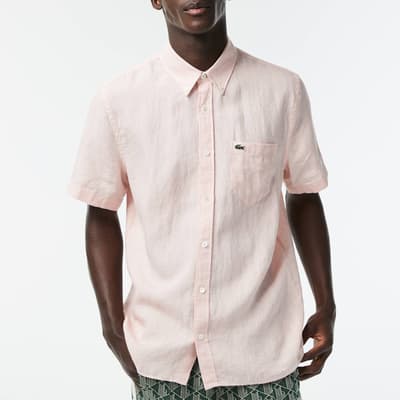 Light Pink Short Sleeve Pocket Shirt