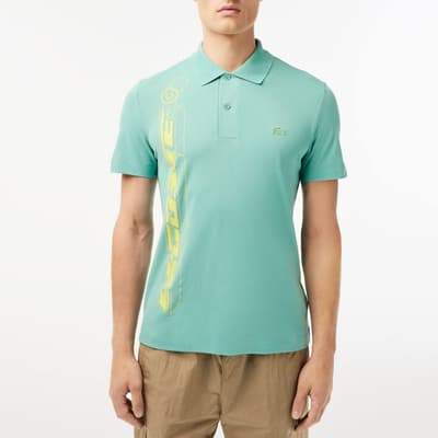 Mint/Yellow Branded Polo Shirt