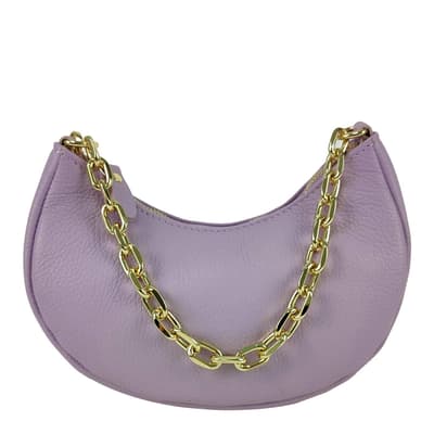 Lilac Leather Bag