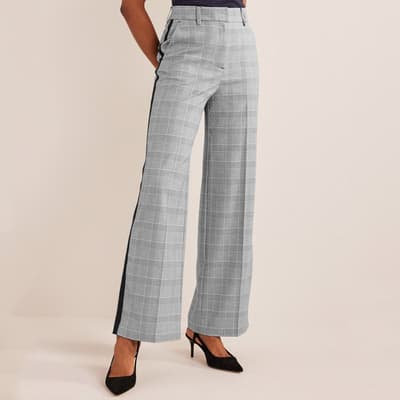 Grey Westbourne Check With Navy Stripe Trousers