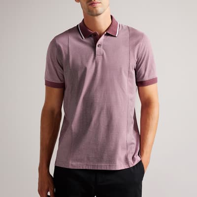 Lilac Taigaa Striped Polo Shirt