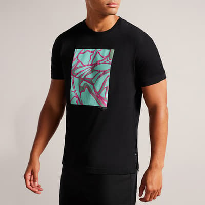 Black Sonder Graphic Print T-Shirt