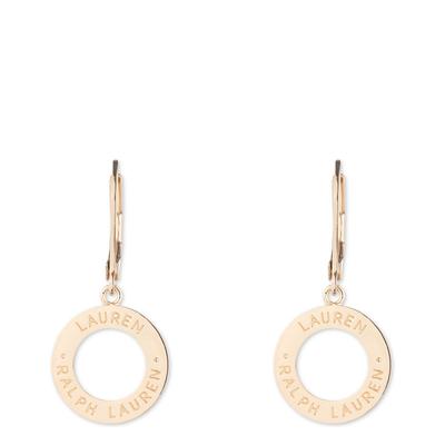 Gold Ring Drop Earrings