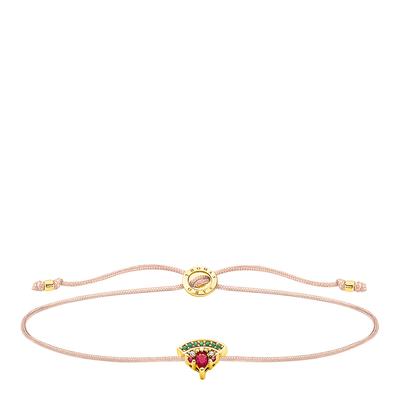 925 Sterling Silver Gold Plated Watermelon Bracelet 20cm