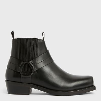 Black Abbot Leather Boots