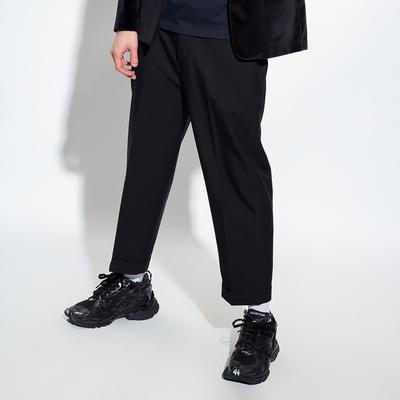 Black Argal Wool Blend Trousers