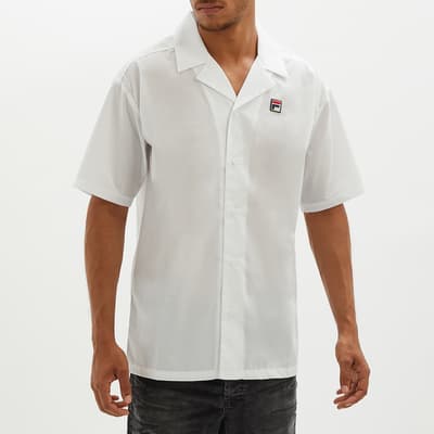 White Soren Short Sleeve Logo Shirt