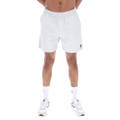 White Venter Cotton Shorts