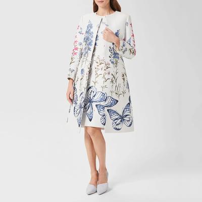 White/Multi Jennifer Floral Coat