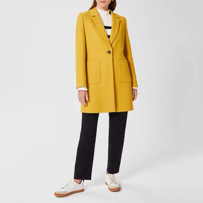 Yellow Corina Wool Blend Coat
