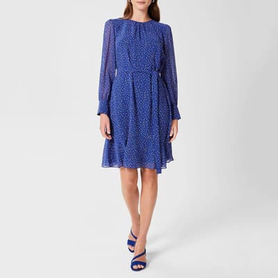 Blue Frances Pattern Dress