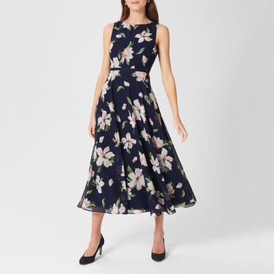 Navy Carly Floral Dress
