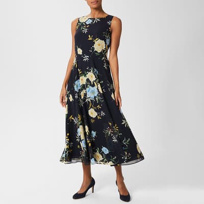 Navy Carly Floral Dress