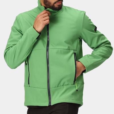 Green Breathable Softshell Weatherproof Jacket