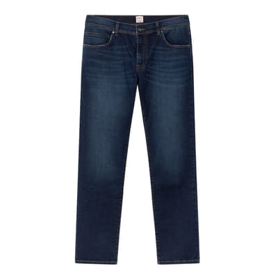 Dark Blue 5 Pocket Cotton Jeans