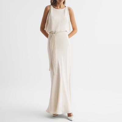 Ecru Ida Split Sleeve Maxi Dress