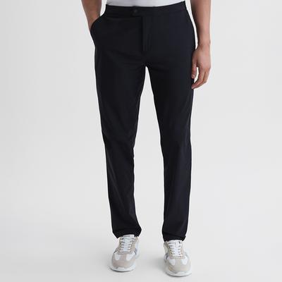 Navy Berkley Straight Trousers