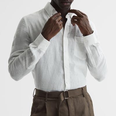 White Queens Linen Shirt