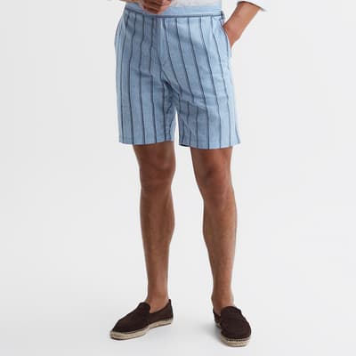 Blue Amalfi Stripe Shorts
