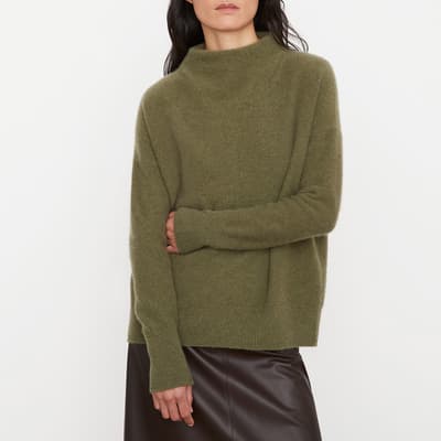 Green Boiled Cashmere Pullover