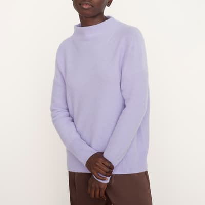 Purple Cashmere Boiled Pullover