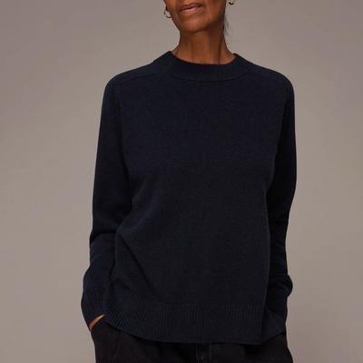 Navy Crew Neck Cashmere Jumper