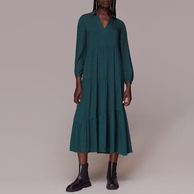 Vertical Dash Trapeze Dress