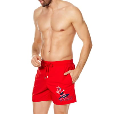 Red Motu Swim Shorts