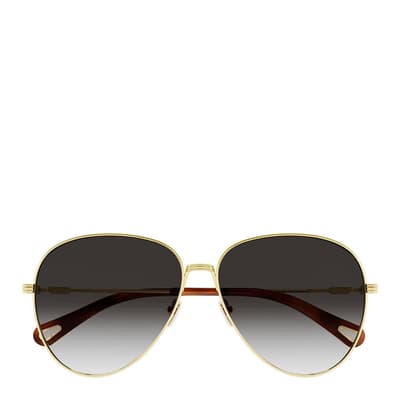 Women's Gold Chloe Sunglasses 59mm