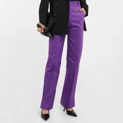 Purple Fitted Trouser
