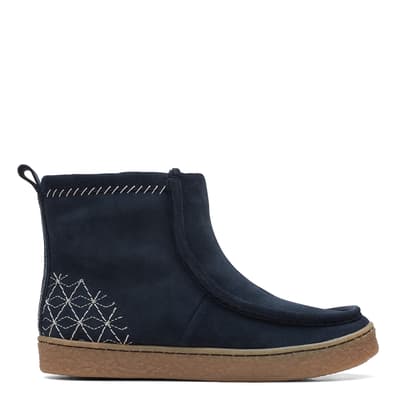 Navy Warm Lined Barleigh Ankle Boots