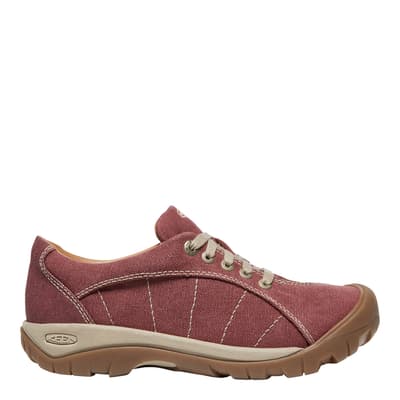 Red Presido Canvas Hiking Trainers