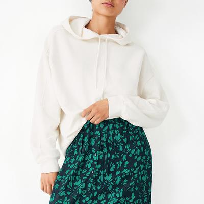 Cream Reni Oversized Cotton Hoodie