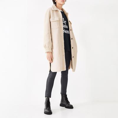 Cream Monroe Faux Shearling Jacket