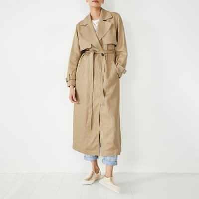 Camel Iona Belted Trench Coat