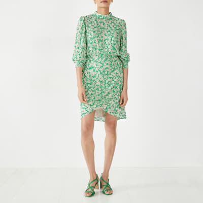 Green Sammy Floral Mini Dress