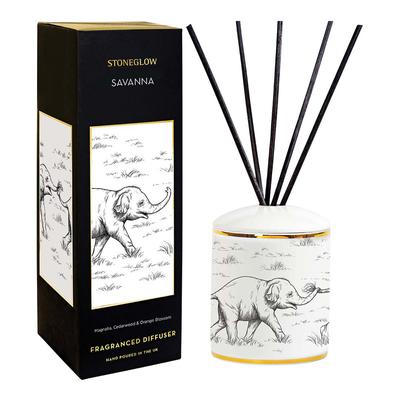 Magnolia, Cedarwood & Orange Ceramic Reed Diffuser 200ml - Savanna - Keepsake