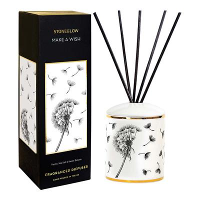 Thyme, Sea Salt & Sweet Balsam Ceramic Reed Diffuser 200ml- Make A Wish - Keepsake