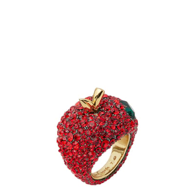 Red Dashing Beauty Apple Statement Ring 