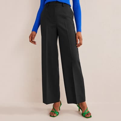 Black Westbourne Wide Leg Trousers