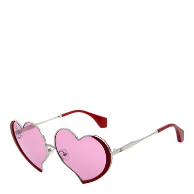 Shiny Silver Lovelace Sunglasses