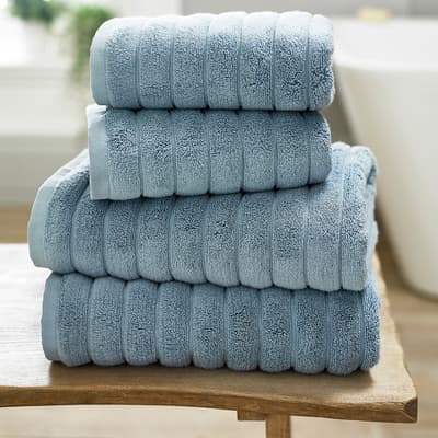 Ribbleton Pair of Hand Towels, Blue
