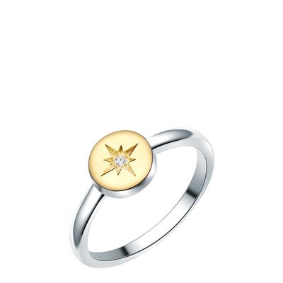 Silver/Yellow Gold Ring