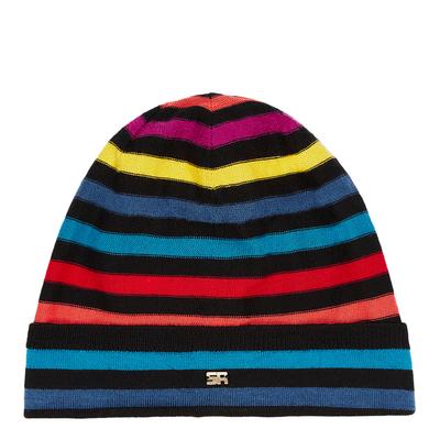Multi Striped Wool Beanie